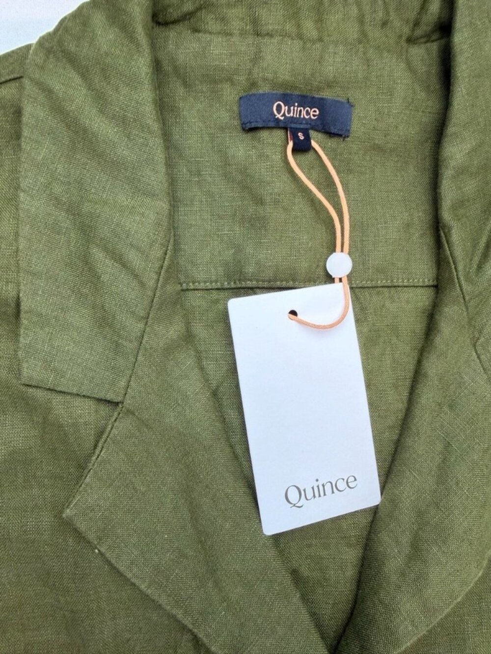 NWT Quince 100% European Linen Button Front Dress Size Small - Picture 4 of 8